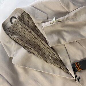 Johnny Bigg Almond Charles Knit Stretch Blazer 54 NWT Formal Jacket